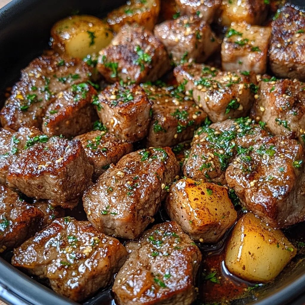 <p>Air Fryer Garlic Butter Steak Bites: An Amazing Ultimate Recipe</p>