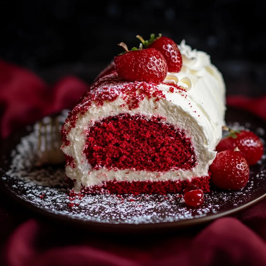 Red Velvet Cake Roll