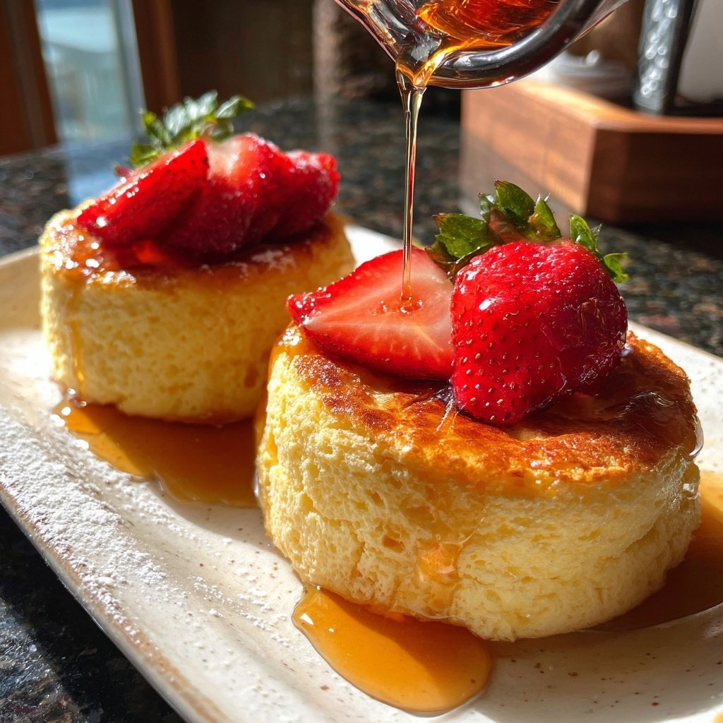 Fluffy Japanese Soufflé Hot Cakes