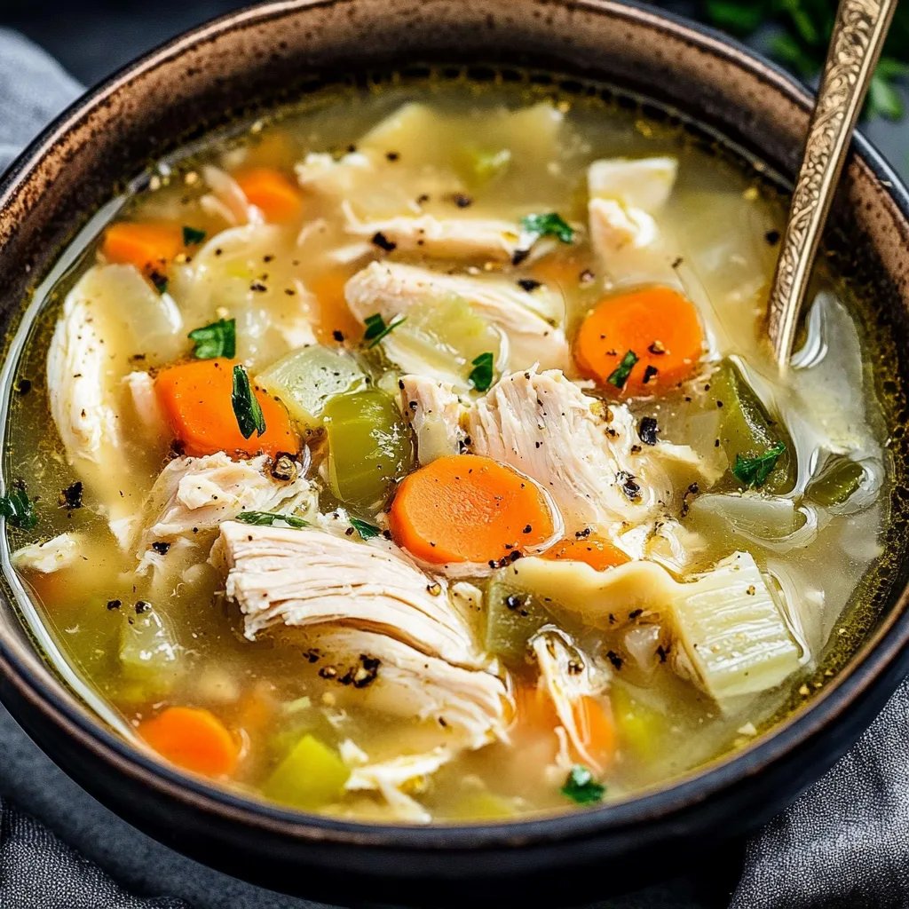 Easy & Comforting Leftover Rotisserie Chicken Noodle Soup